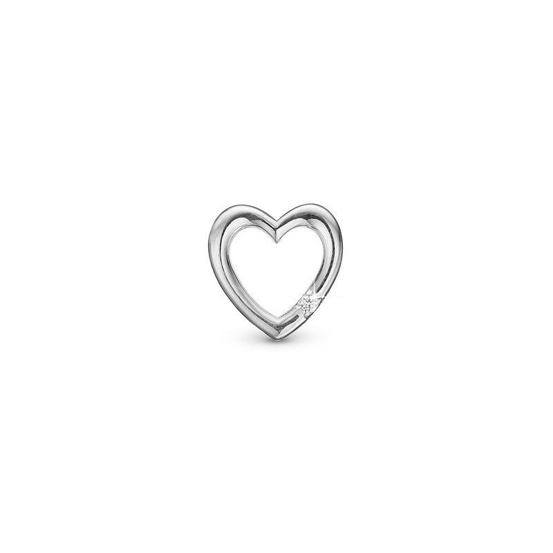 Christina Collect - DIAMOND LOVE charm i 14kt. hvidguld