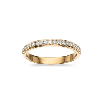 Dazzling - 14 karat guld ring med 0,27 ct diamanter