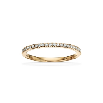 Dazzling - 14 karat guld ring med 0,16 ct diamanter