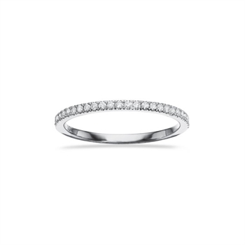Dazzling - 14 karat hvidguld ring med 0,16 ct diamanter