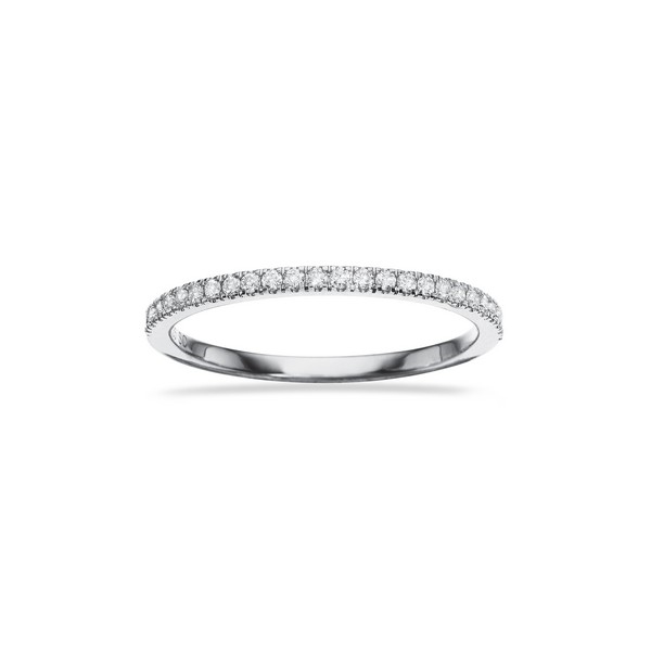 Alliancerig fra Dazzling i 14 kt hvidguld ring 0,16 ct.