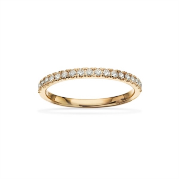 Dazzling - 14 karat guld ring med 0,24 ct diamanter