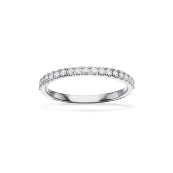 Dazzling - 14 karat hvidguld ring med 0,24 ct diamanter