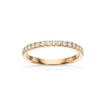 Dazzling - 14 karat guld ring med 0,32 ct diamanter