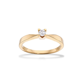 Kleopatra Ring i 8 kt. guld 0,05ct.-0,25ct. diamant