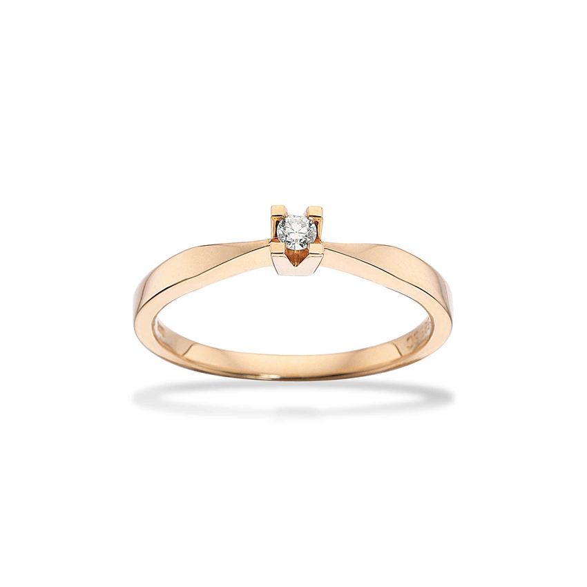 Kleopatra Ring i 14kt. guld med 0,05carat