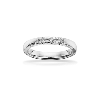 Grace Alliancering i 14 kt. med  i alt 0,09 ct. 7156,3