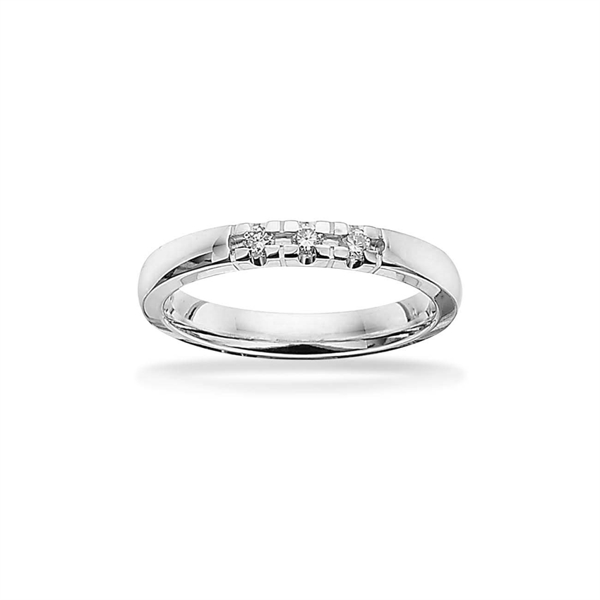 Grace Alliancering i 14 kt. med  i alt 0,09 ct. 7156,3