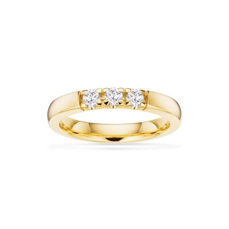 Grace Alliance ring i 14 kt. guld med 3x0,07 ct 7215,3