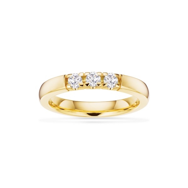 Grace Alliance ring i 14 kt. guld med 3x0,07 ct 7215,3