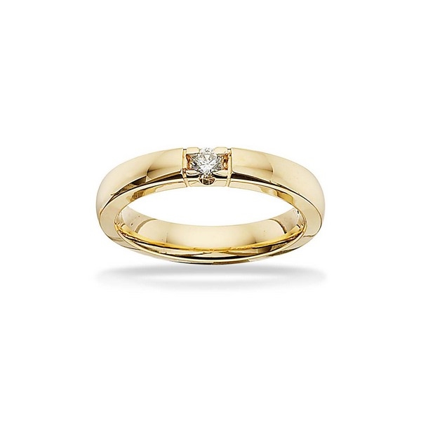 Grace Alliance ring i 14 kt. guld med 0,11ct 7225,1