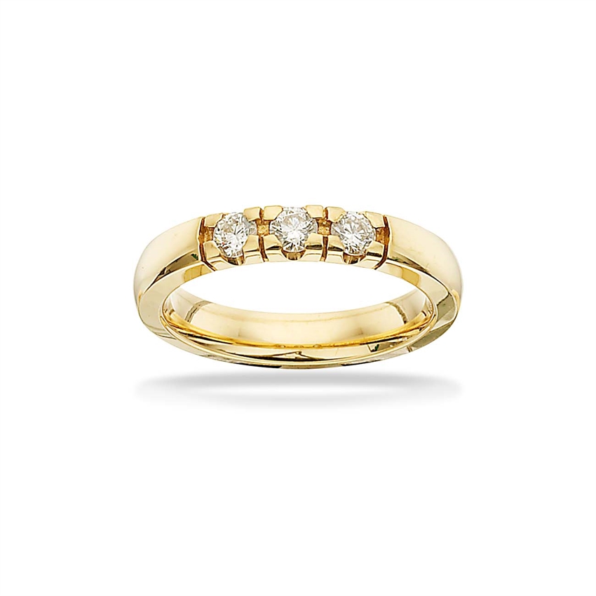 Scrouples - Grace Alliancering i 14kt guld m. i alt 0,33ct. diamanter