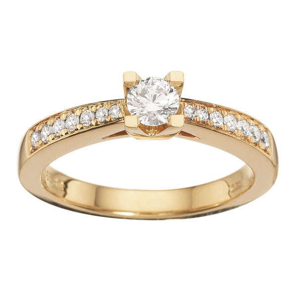 Billede af Kleopatra Queen Ring 14 karat guld med 0,33 ct W/si