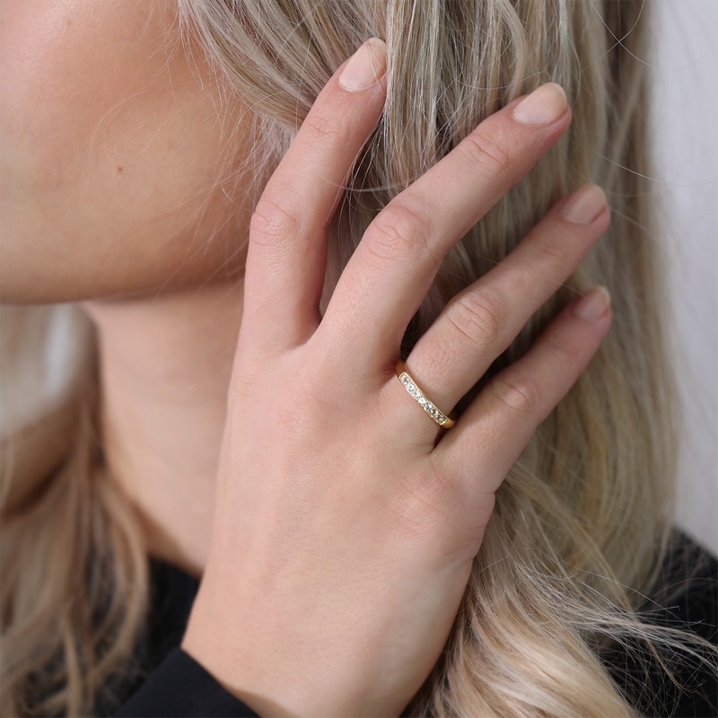 Christina collect ring i forgyldt sølv "TOPAZ QUEEN"