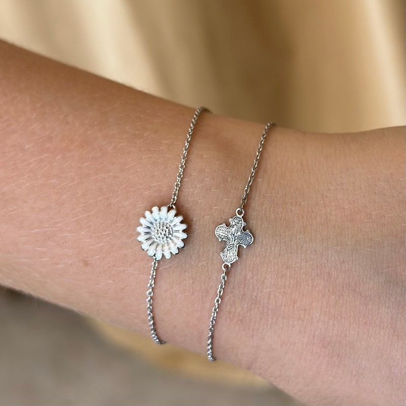 Siersbøl - Dagmar kors armbånd i sølv