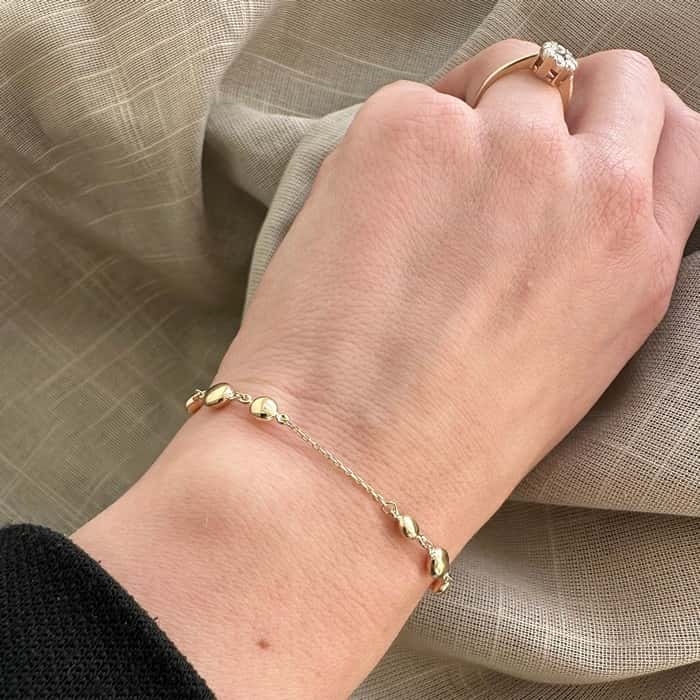 Siersbøl - Armbånd i 8kt. guld m. kugler 80821950300