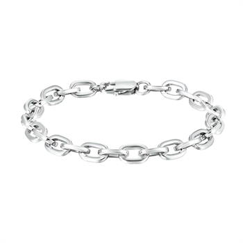 Son of Noa - Herrearmbånd i blank stål 19-23 cm