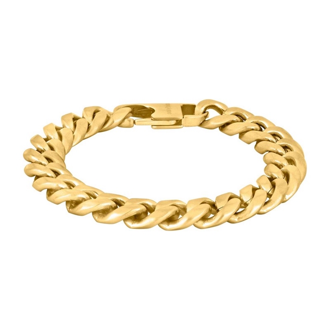 SON OF NOA - Herre armbånd i mat stål med IP gold (21 cm)