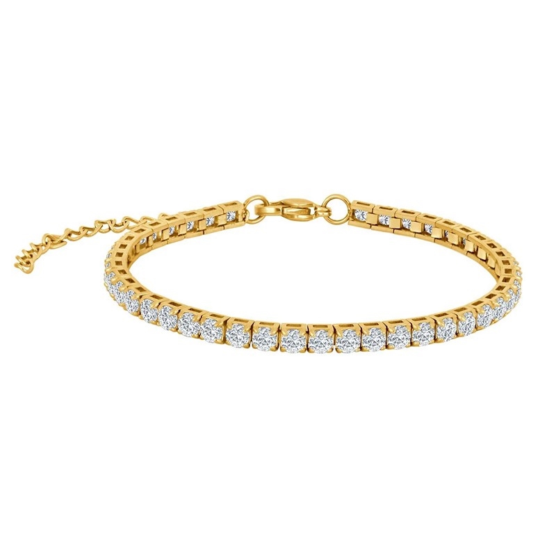 Tennisarmbånd til mænd fra Son of Noa i IP gold stål