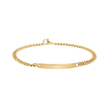 Son of Noa - Rustfrit stål armbånd med plade m. IP belægning