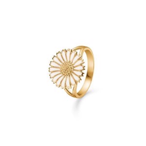 Marguerit ring i hvid fra Mads Z 8240601