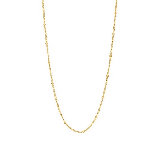 Nordahl Jewellery - LINE52 halskæde i forgyldt sølv 80257555900