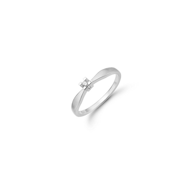 Diamantring i 14 k hvidguld fra  Eternity serien 446494