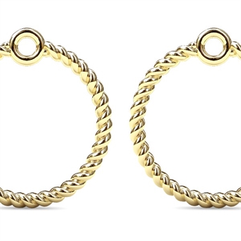 Spinning jewelry Circle øreringe i forgyldt 9007