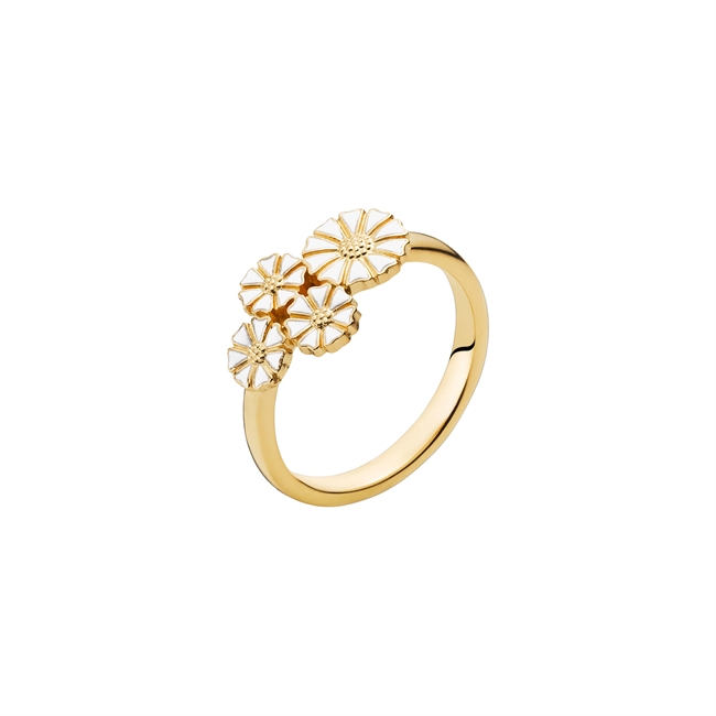 Marguerit ring i forgyldt fra Lund Copenhagen 9075046-M