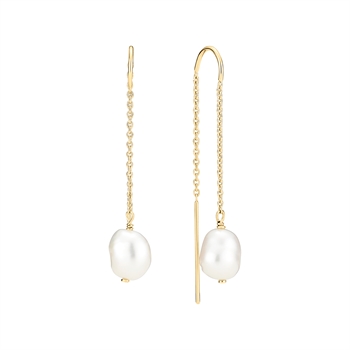 Lund Copenhagen - Ørehænger med ferskvands perle 