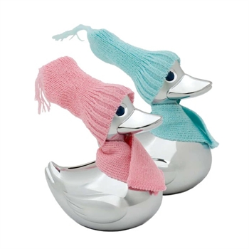 NOA Kids - Forkromet sparebøsse and m. pink/blå tøj (1 and)