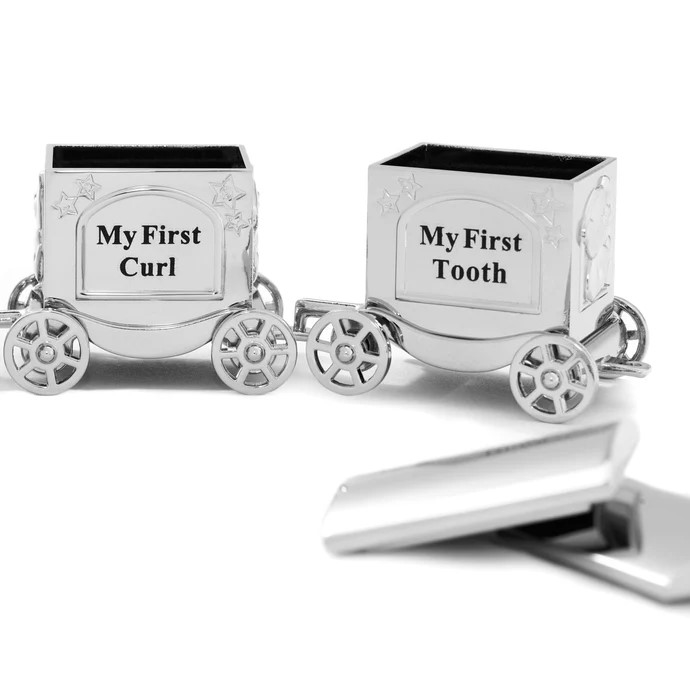 NOA Kids - Tog æske til min første tand/hårlok (forkromet)