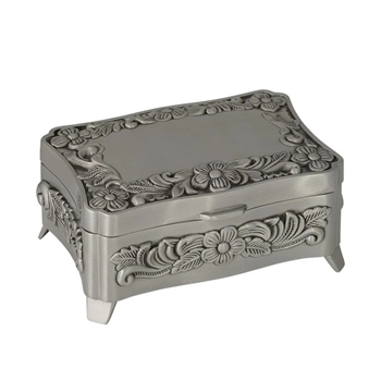 NOA Kids - Smykkeskrin med blomster (fortinnet)