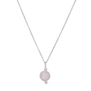 Spinning Jewelry, Horizon halskæde, rosakvarts, 60cm. 
