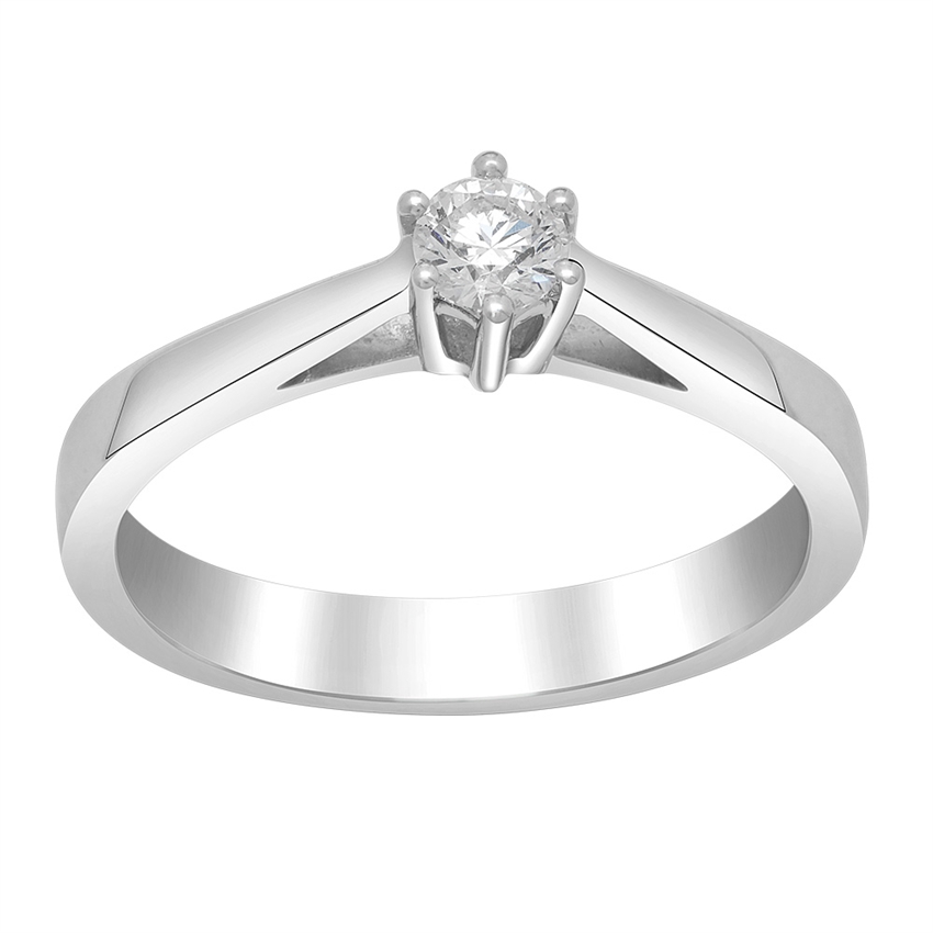 Afrodite 14 kt. hvidguld diamant ring 0,20 carat