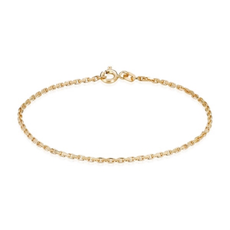 Anker facet armbånd i 8 karat guld - SPAR 15%