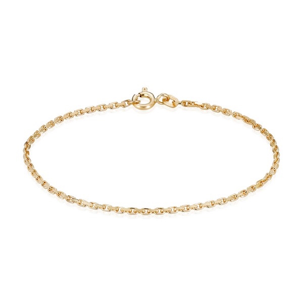 Billede af Anker Facet 14 kt. armbånd - 18,5 cm - 0,40mm