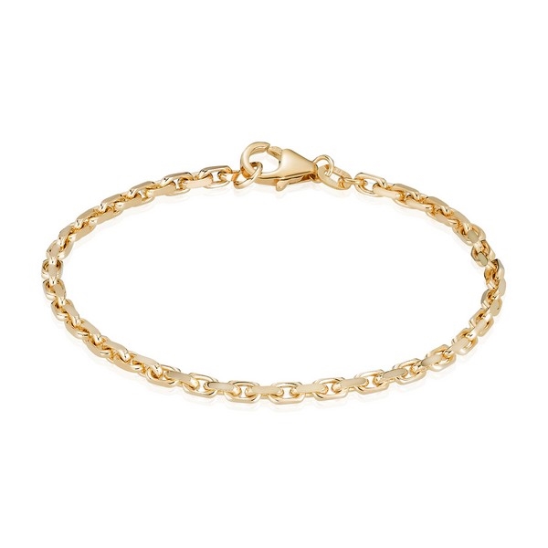 Billede af Anker Facet 14 kt. armbånd -18,5 cm - 0,70mm