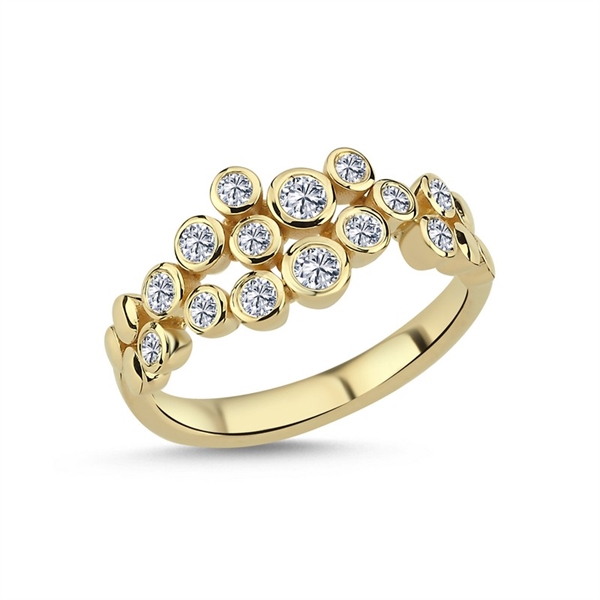 Bubbles 14 kt Guldring m. 0,38 ct. af NURAN