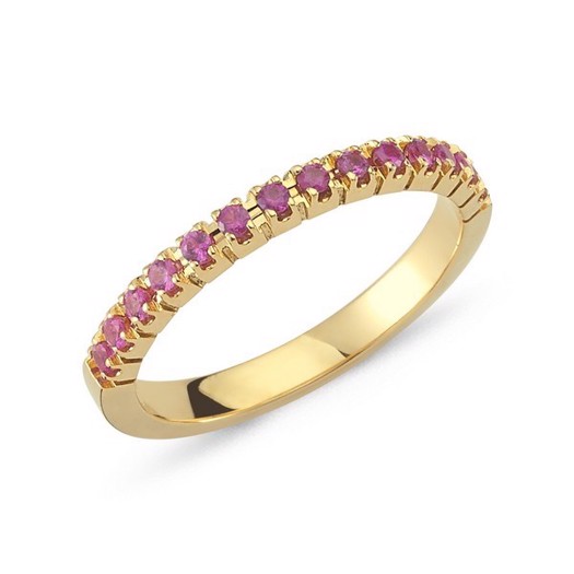 Perá ring i 14 karat guld med pink safir A2500rg PSA