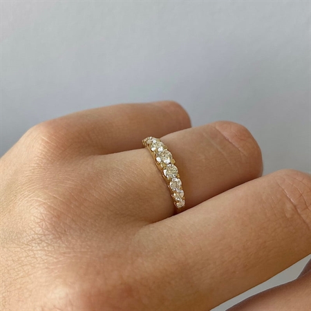 14kt Empire diamantring i hvidguld med 0,75ct.