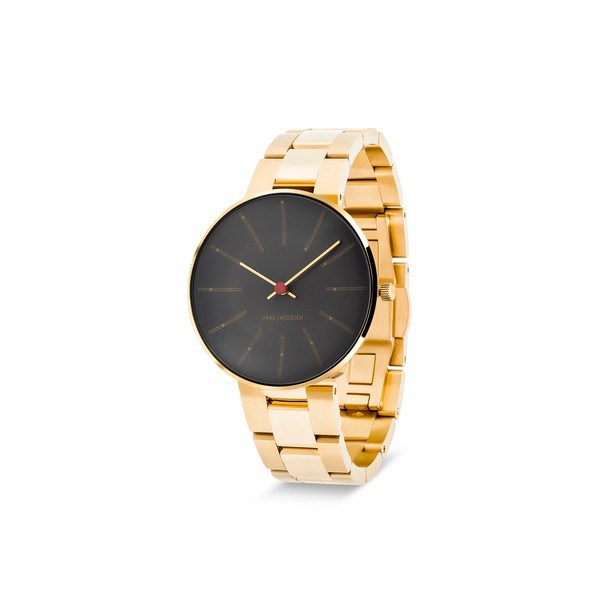 Bankers Jubilæums ur i guld og grå Ø34 mm | 53109-1629G
