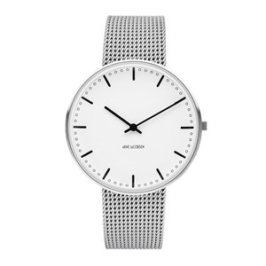 Arne Jacobsen Roman ur Ø40 i stål og mesh 53302-2008
