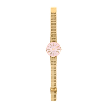 Arne Jacobsen Roman ur med pink skive Ø34 53316-1609