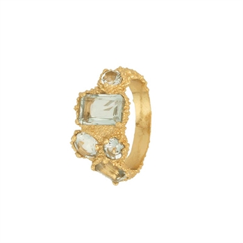 Amethyst Pond ring i forgyldt sølv fra House of Vincent