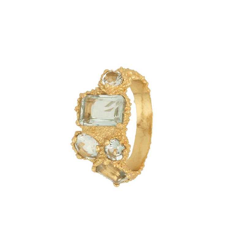 Amethyst Pond ring i forgyldt sølv fra House of Vincent