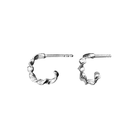 Amalie øreringe i sølv fra Maanesten | 9768c