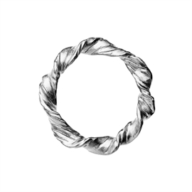 Amy ring i sølv m. twist fra Maanesten | 4784c