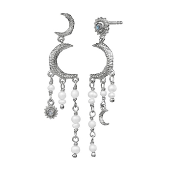 Astrea øreringe i sølv af Maanesten » 9718C 2