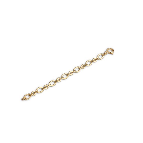 Billede af Enamel - Chunky Anklet Extender Chain forlængerled i forgyldt sølv